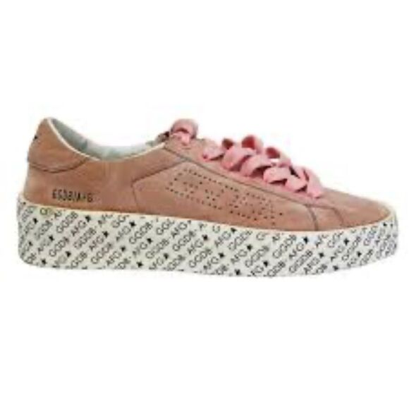 Authentic Golden GOOSE Deluxe Brand GGDB AFG Printed Sole Sneakers Size 41 - Picture 1 of 16